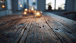 © Thiago - Cozy candle light on a weathered wooden table, capturing the atmosphere of intimate gathering