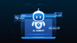 © Fardived - AI workflow automation artificial intelligence. ai agent system showing process flow, analytics panel, and automation system.