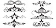 © md - Set of black scroll embellishments for design collection vector illustration eps 10