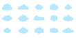 © Alyona - Fluffy cloud frame label set. Cloud shaped and jagged frame silhouette oval and circle frames with scalloped edges