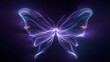 © Maximusdn - Glowing abstract butterfly made of light trails