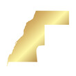 © Vectoro - Flat Gold Western Sahara Simple Map Banner Background