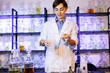 © Petro - Female perfumer crating perfumes at her laboratory