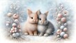 © Ineta - two rabbits in the snow