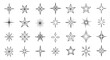 © Busters  - A collection of diverse starburst and sparkle graphic elements, perfect for design and decoration.