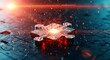 © Sidratul - Glowing puzzle piece representing a digital solution or breakthrough concept