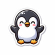 © Live heavenly - Cute happy penguin sticker character with open arms and joyful expression for kids