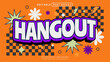 © hiznysyahril - Hangout retro 90s vintage editable text effect template