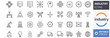 © MDTAREQ - industry 4.0 icon collection set, editable stroke outline icons, smart industry symbols, digital factory and automation design resources.