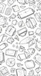 © gapaparis - Hand-Drawn Paper Shapes and Objects on White Background, Graphic Design, Minimalist Style