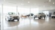 © Ilja - Dreamy Impression of a Show Window Displaying a Luxurious Car Collection in Soft Neutral Tones