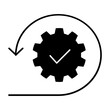 © Denys - Maintenance vector icon. Technical support Illustration sign. Installing updates symbol. Bow logo.