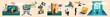 © master1305 - Surreal collage creativity innovation and modern business ideas. Concept of digital transformation, creative workflow, strategic thinking, entrepreneurship, future oriented business content. Banner