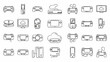 © Galy Ariyandy - Collection of various electronic devices icons.