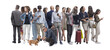 © stokkete - Group of people standing close together. Men and women of different ages wearing casual and business clothing.