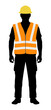 © KRvisualPRO - construction worker in a protective vest and helmet