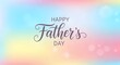 © MstRuzina - Happy father's day greeting card with colorful background