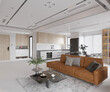 © murattellioglu - 3d render of luxury apartment living room