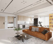 © murattellioglu - 3d render of luxury apartment living room