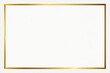 © Miqdad - Rectangular empty space within a thin, golden frame, against a stark white backdrop