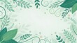 © Porosh - Abstract floral foliage design in pastel green high resolution picture