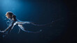 © Ralfphic - Cinematic Octopus Floating in Minimalist Ocean