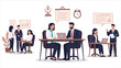 © Utpol - Business concept illustrations mega set featuring a collection of scenes with men and women taking part in various business activities. Vector illustration.