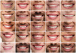 © New Africa - Collage of smiling men and women. Happy people, closeup