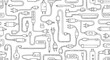 © Citraku - Illustration of Various Electrical Cables and Plugs, Technology, Creative Design, Minimalist Style, Abstract Viewpoint