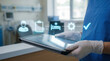 © NRD - medical technology healthcare digital hospital tablet management system showing clinical workflow for patient records and efficient medical administration in modern clinics.