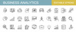 © Rico - ビジネスアナリティクスに関するアイコンセット　（線幅編集可能 ）