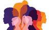© Avoxel - Diverse group of women of various ethnicities and ages, depicted in profile silhouettes with vibrant colors.