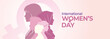 © Creative Moon - International Women's Day concept background. #GiveToGain Women Equality Day Concept.