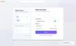 © Антон Сальников - User interface design for a music streaming platform login screen. It includes fields for email and password, a sign-in button, and a sidebar with a sound waveform and recent ringtones.
