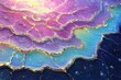 © godex - Celestial Abstraction: A mesmerizing close-up of an abstract artwork reveals swirling layers of color with shimmering gold accents, evoking a sense of cosmic beauty and wonder.