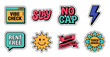 © PixeloAI - Gen Z Slang Sticker Pack with Retro Typography and Icons