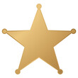 © inii - Gold Sheriff Star Badge Icon Isolated