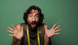© kues1 - young adult bearded man. fitness and diet concept