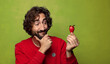© kues1 - young adult bearded man with a strawberry
