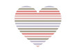 © MDFAHAD - Heart shape with horizontal stripes