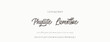 © Nimra - Elegant Script Font Alphabet Typography. Signature Font Calligraphy Logotype Script Brush Font Type Font lettering handwritten.