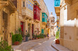 © Earth Pixel LLC. - Typical Street View  of picturesque  Vittoriosa (Birgu)  Valletta,Malta,Europe