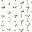 © Elegant Assets - crisp martini‑glass repeat with bright olive accents creating a rhythmic, celebratory pattern for modern cocktail culture