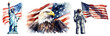 © Rawpixel.com - PNG Patriotic symbols and imagery on transparent background