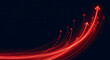 © Ahmad - Dynamic digital growth trajectory with glowing red arrows illustrating upward progress and business success against a dark background