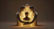 © Farhan - Abstract 3D Art of Three Entities Hugging and Protecting a Smaller Figure