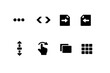 © MarryBerry - UI Navigation Icons. UI navigation icons. Filled icon set of UI navigation icons: breadcrumb dots, pagination