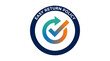 © TamoorVirk - Easy Return Policy Icon Logo Badge Sticker with Arrows and Checkmark Design
