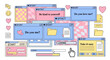 © mhmmd - Pastel retro computer interface elements with pop-up windows, folders, icons, and a mouse cursor in a Y2K aesthetic.
