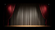 © singgih - Empty Theater Stage with Red Curtains and Wooden Floor for Performances.